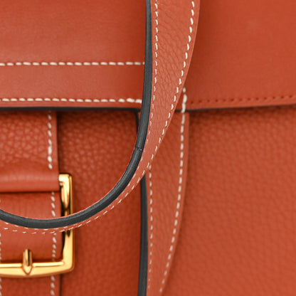 Hermes Taurillon Clemence Halzan 31 Cuivre 13 of 14