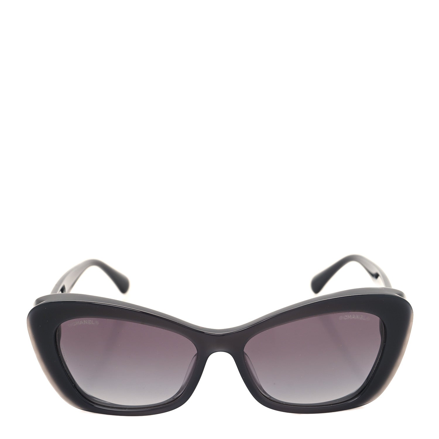 Chanel Acetate Pearl Cat Eye CC Sunglasses 5481-H-A Black 2 of 8