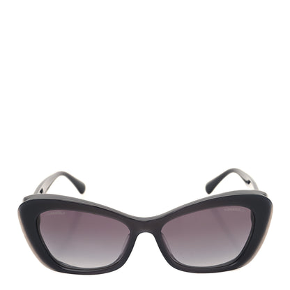 Chanel Acetate Pearl Cat Eye CC Sunglasses 5481-H-A Black 2 of 8