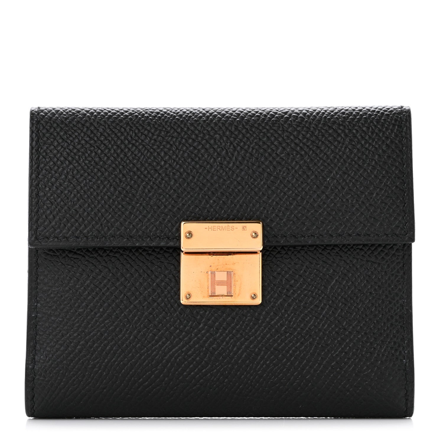 Hermes Epsom Clic Mini Card Holder Black 1 of 7