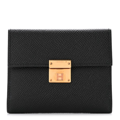 Hermes Epsom Clic Mini Card Holder Black 1 of 7