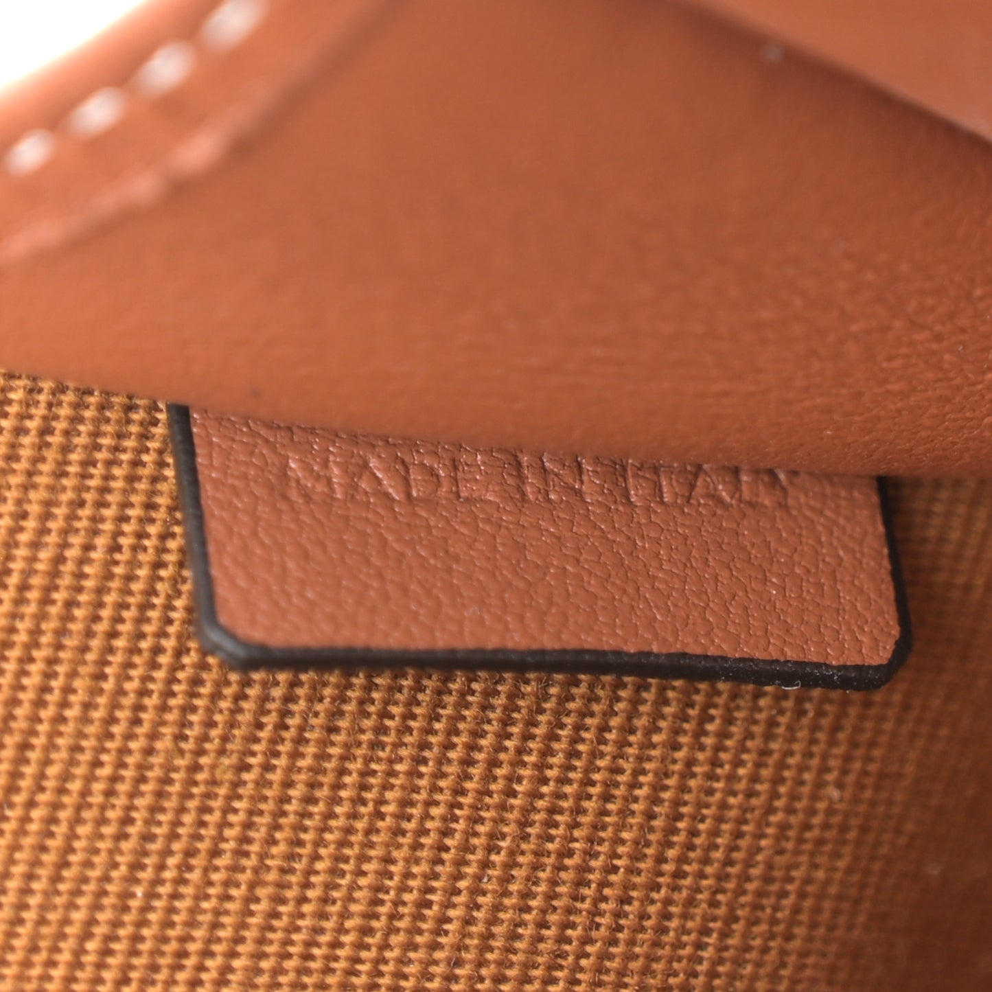 Triomphe Canvas Lambskin Clutch On Chain Tan