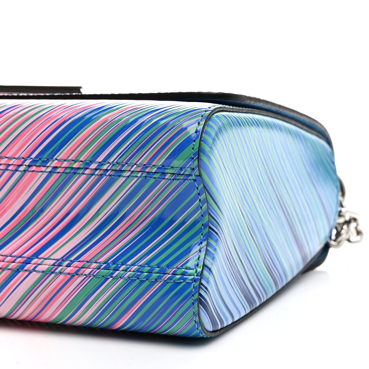 Epi Tropical Twist Shoulder Bag MM Blue Rose