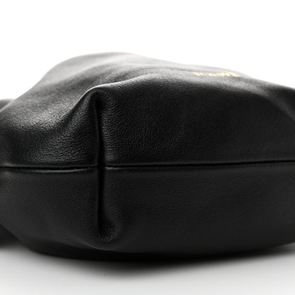 Loewe Nappa Calfskin Mini Flamenco Knot Clutch With Chain Black 9 of 11