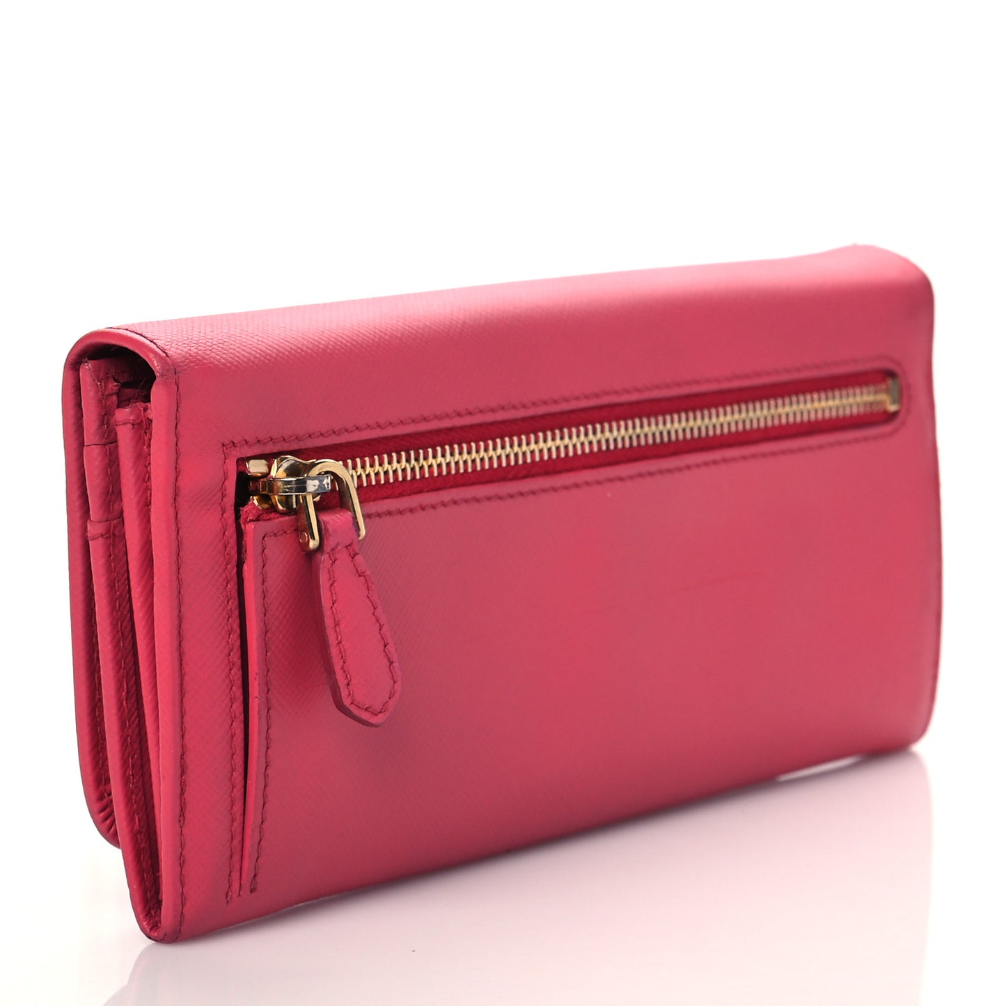 Saffiano Fiocco Bow Continental Wallet Peonia