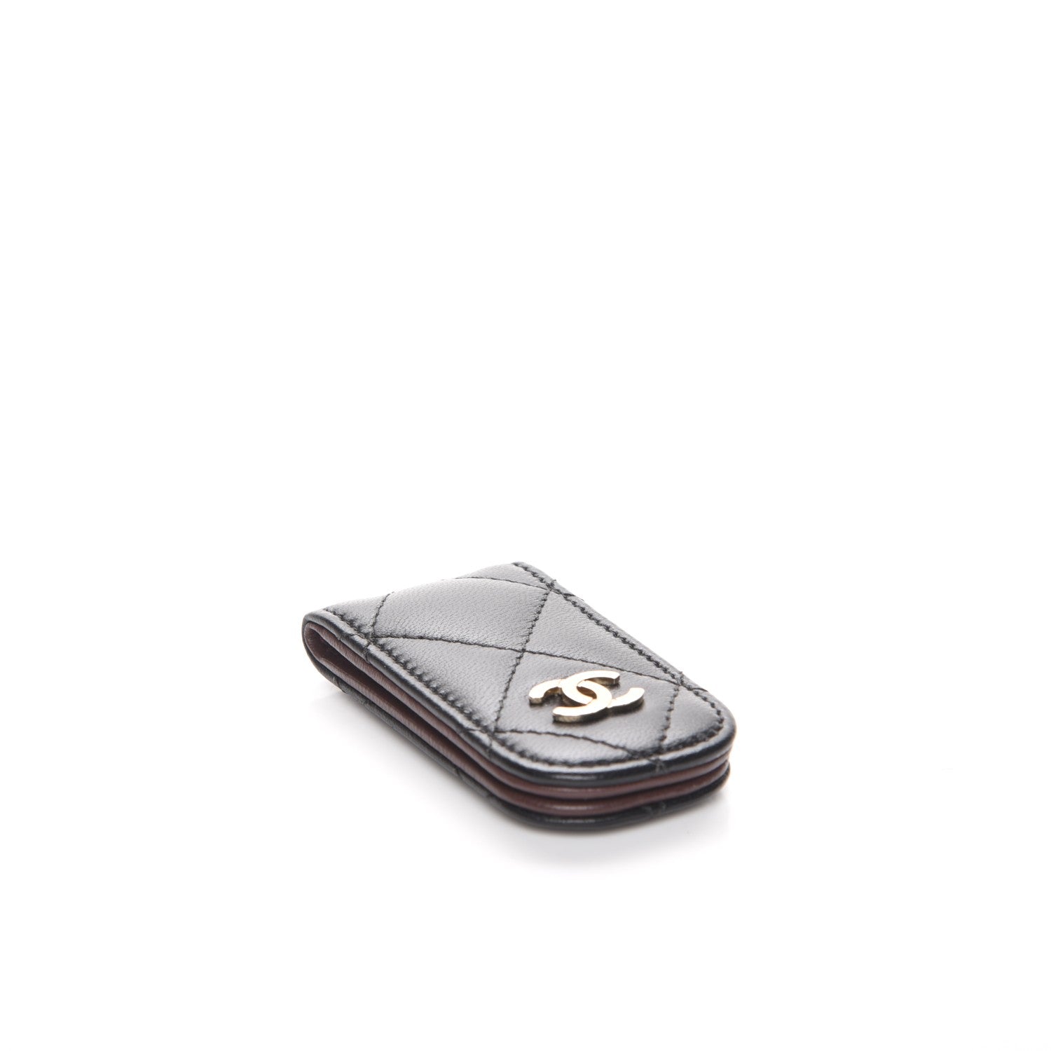 Chanel Lambskin Quilted Money Clip Black 3 of 7