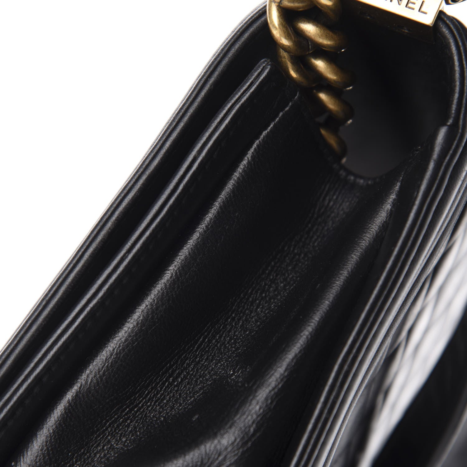 Chanel Lambskin Quilted New Medium Boy Flap Black 9 of 13