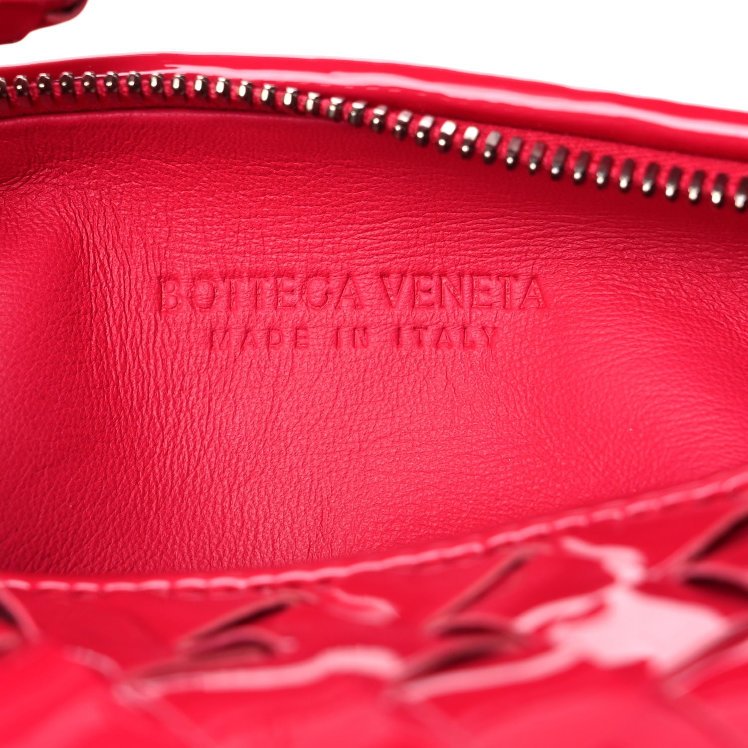 Bottega Veneta Patent Nappa Intrecciato Mini Jodie Candy Stripe 6 of 9