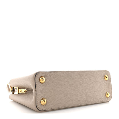 Louis Vuitton Taurillon Ayers Capucines BB Galet 4 of 13