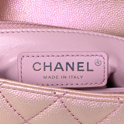 Chanel Iridescent Caviar Quilted Mini Coco Handle Flap Pink 8 of 12