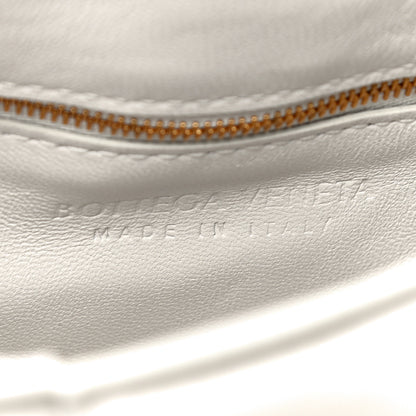 Bottega Veneta Lambskin Maxi Intreccio Padded Chain Cassette Crossbody Bag White 9 of 16