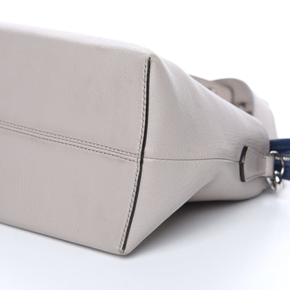 Fendi Vitello Dolce 4 Color Medium By The Way Boston Bag Grigio Polvere Emerald Multicolor 9 of 15