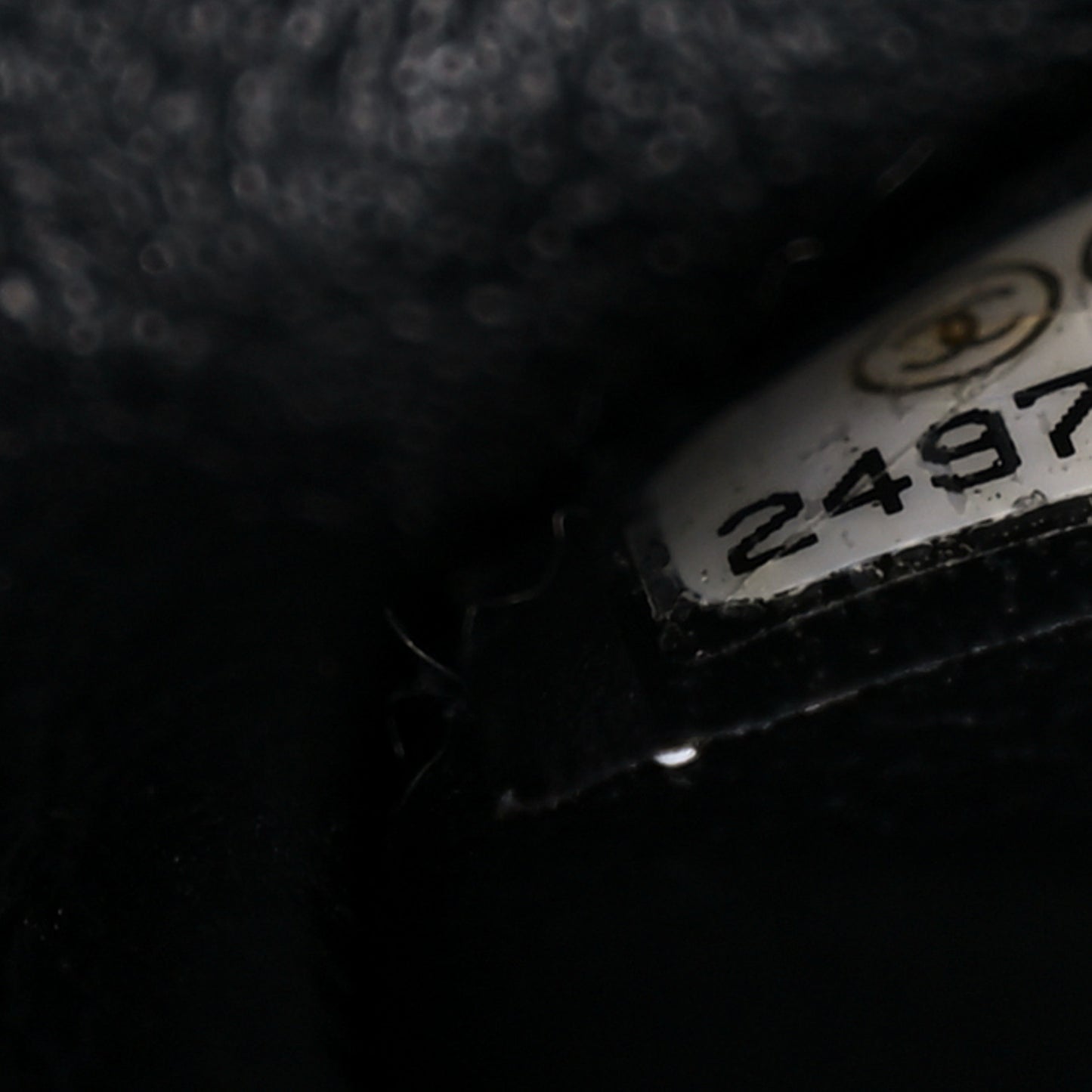 Iridescent Caviar Quilted Medium Double Flap Black