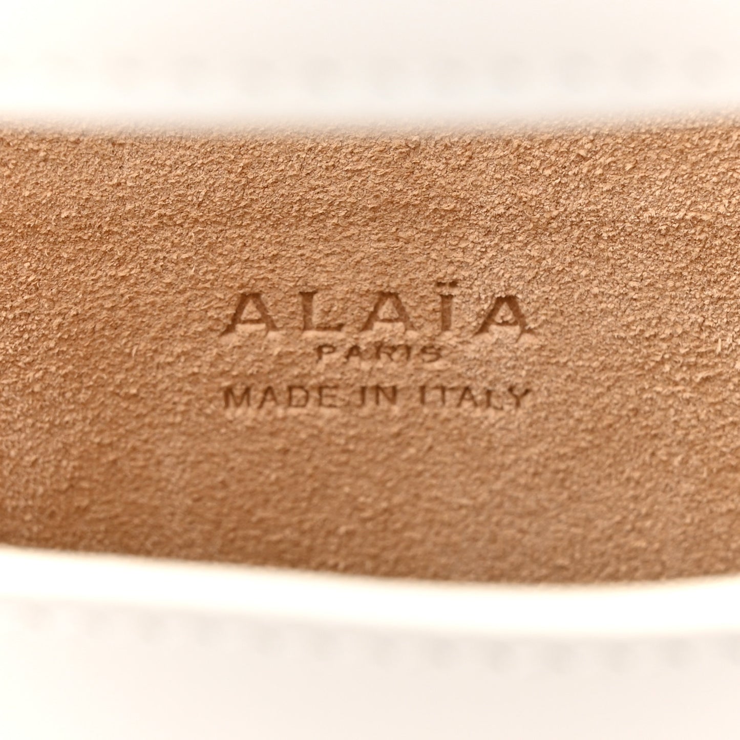 Calfskin Small Folded Bag White