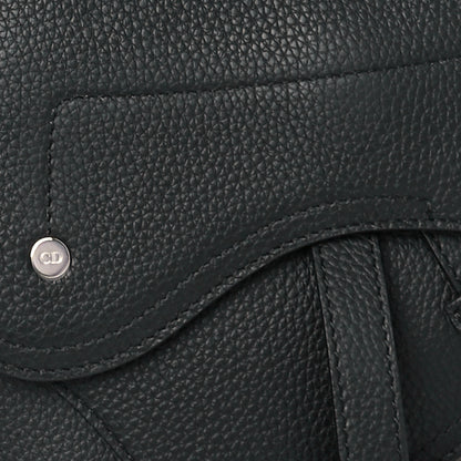 Christian Dior Grained Calfskin Saddle Pouch Belt Bag Black 8 of 10