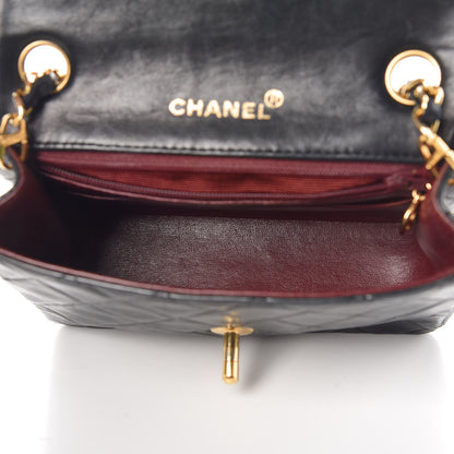Chanel Lambskin Quilted Mini Square Flap Black 5 of 16