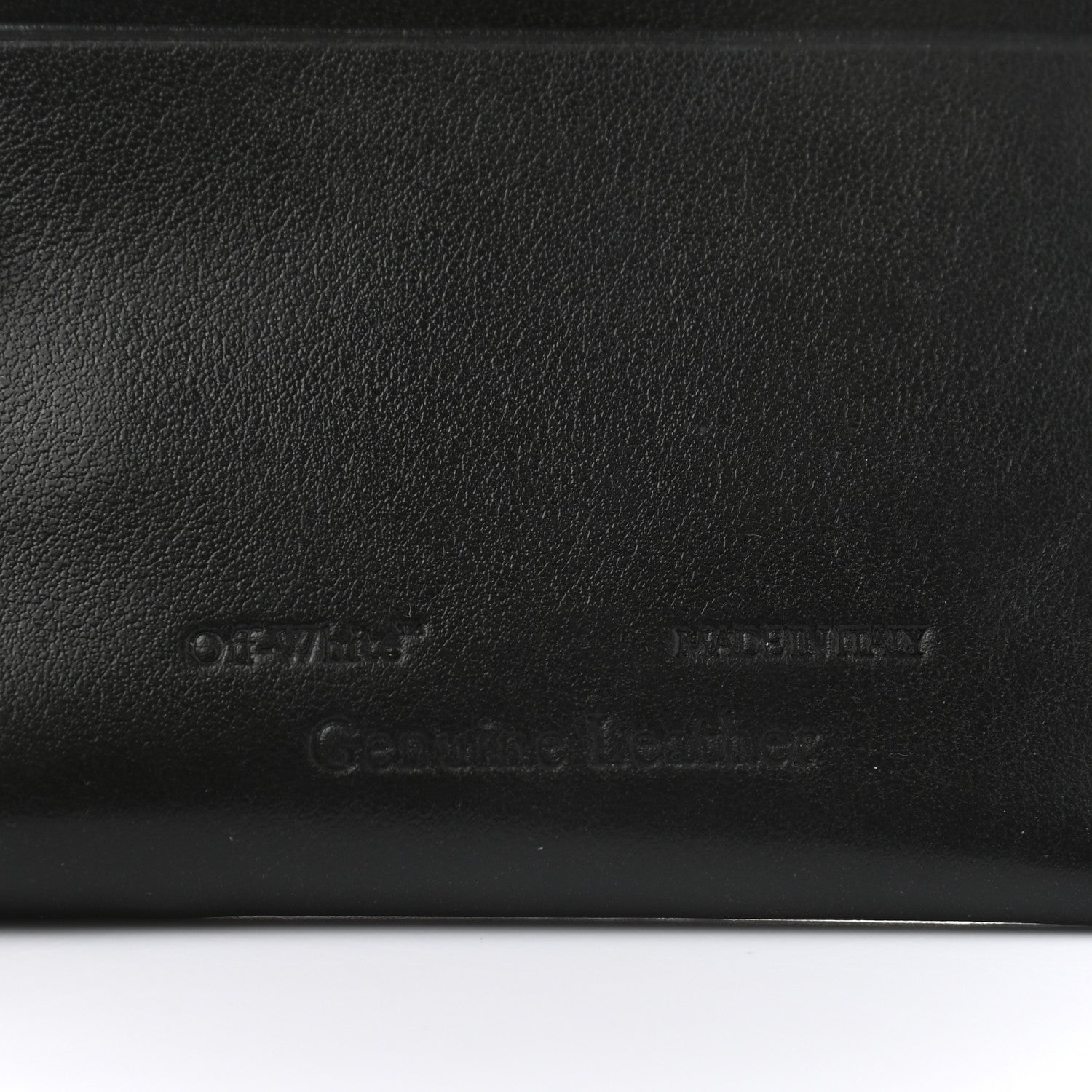 Off-White Calfskin Zip Chain Wallet Black 5 of 7