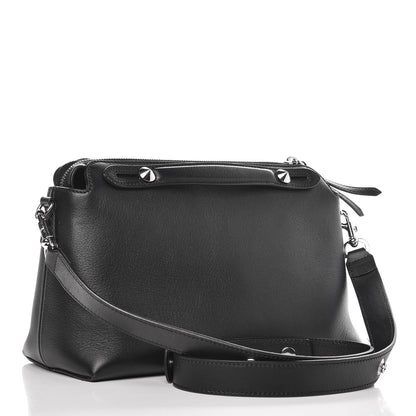 Fendi Vitello Dolce Medium By The Way Boston Bag Black 3 of 8