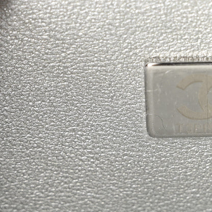 Chanel Metallic Lambskin Quilted CC In Love Heart Bag Silver 7 of 10