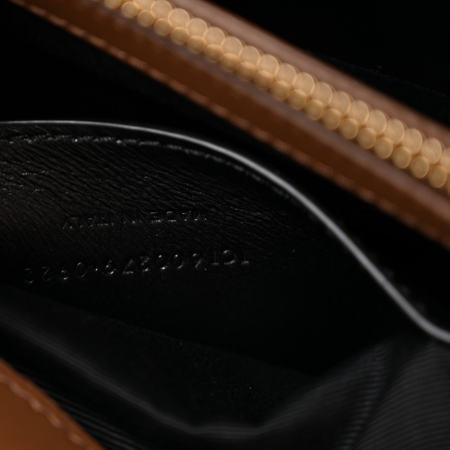 Saint Laurent Nubuck Shearling Chevron Monogram Medium College Bag Dark Cigar Natural Beige 6 of 13