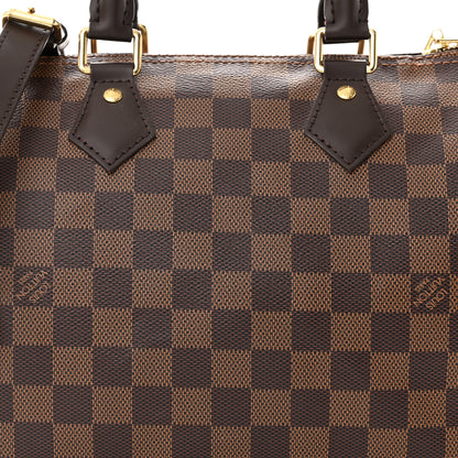 Louis Vuitton Damier Ebene Speedy Bandouliere 25 7 of 10