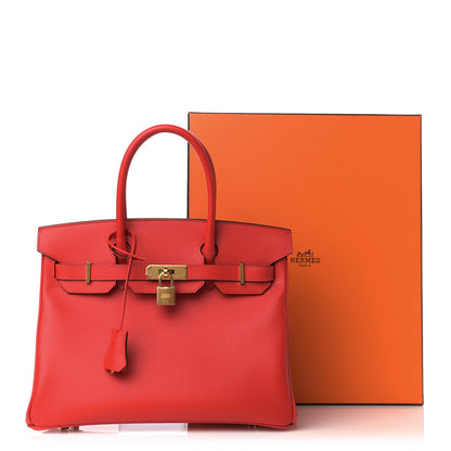 Hermes Epsom Birkin 30 Rouge De Coeur 11 of 11