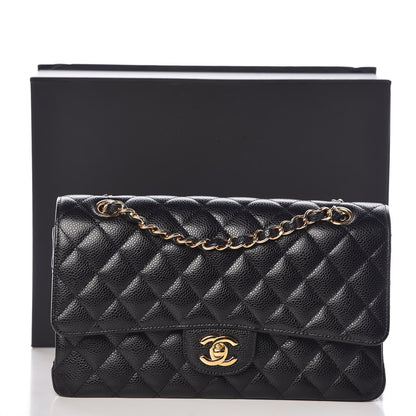 Chanel Caviar Quilted Medium Double Flap Black 9 of 9