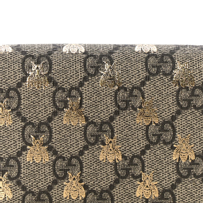 Gucci GG Supreme Monogram Bee Print Card Case 8 of 12