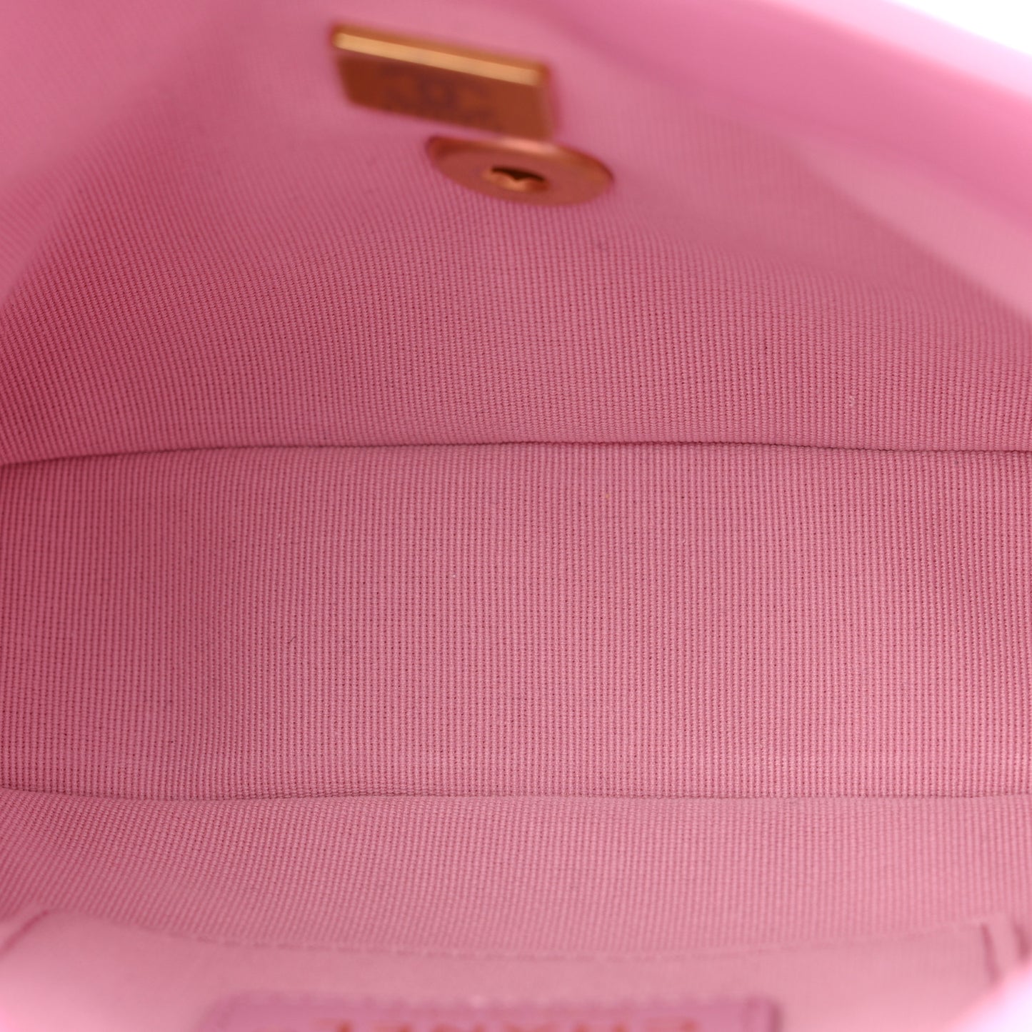 Lambskin Quilted Mini Lacquered Chain Flap Pink
