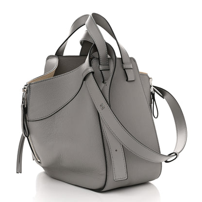 Loewe Grained Calfskin Small Hammock Shoulder Bag Pearl Grey 3 of 10