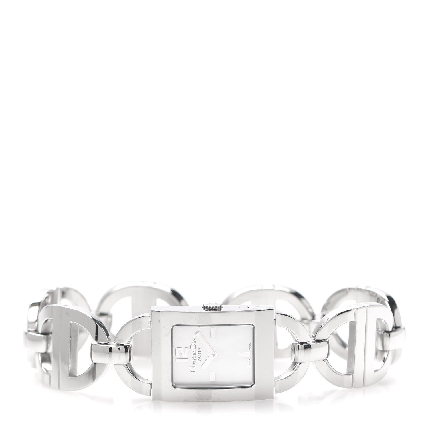 Christian Dior Stainless Steel Mother of Pearl 19mm Malice Quartz Watch 3 of 7
