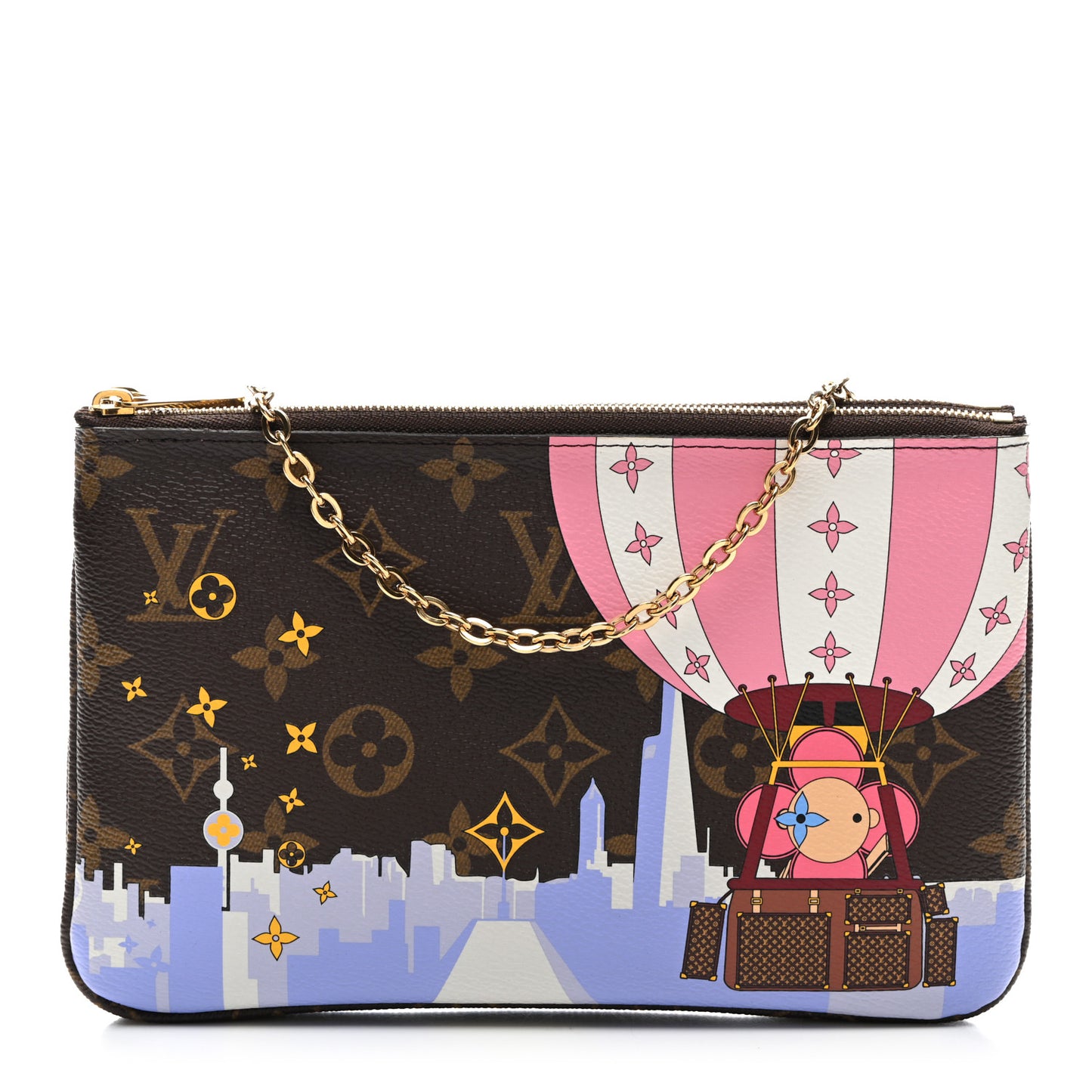 Monogram 2019 Christmas Animation Double Zip Pochette