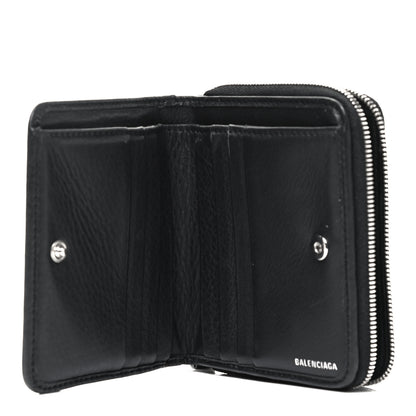 Balenciaga Calfskin Everyday Multi Zip Wallet Black 7 of 10