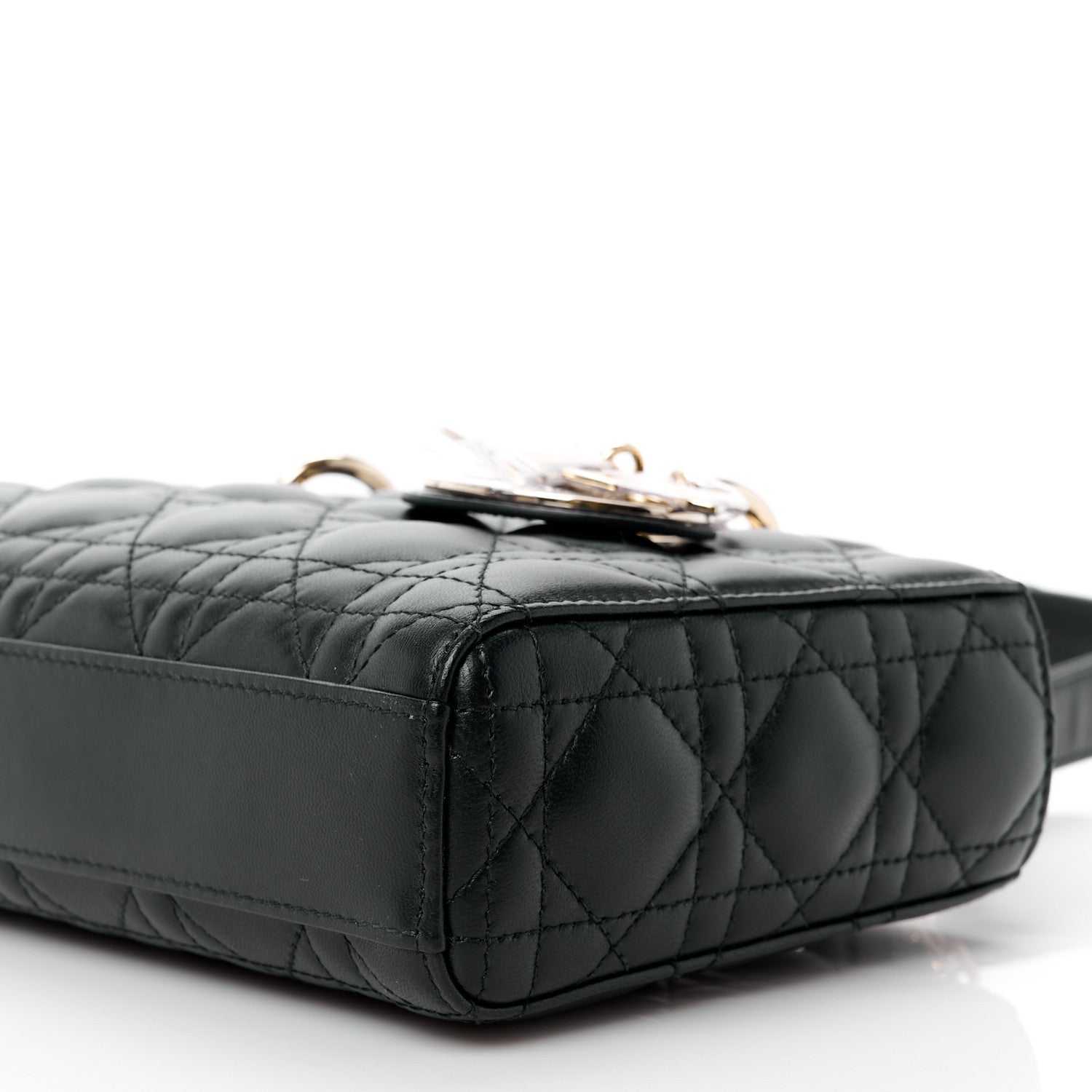 Christian Dior Lambskin Cannage Medium Lady D-Joy Black 10 of 10