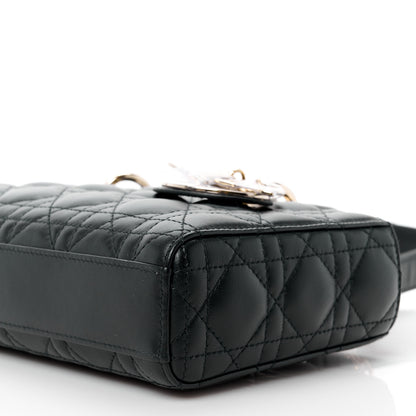 Christian Dior Lambskin Cannage Medium Lady D-Joy Black 10 of 10