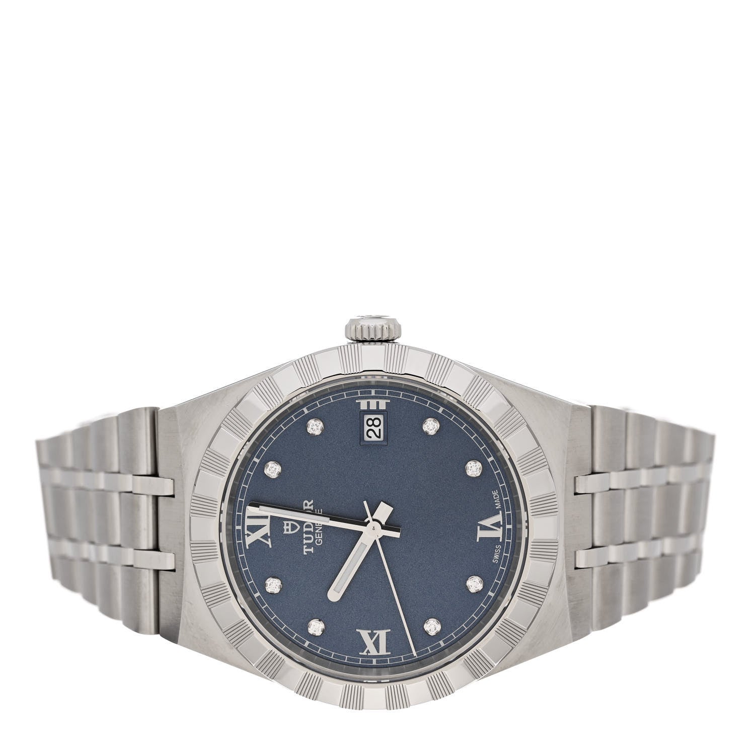 TUDOR Stainless Steel Diamond 38mm Royal Automatic Watch Blue 28500 2 of 4