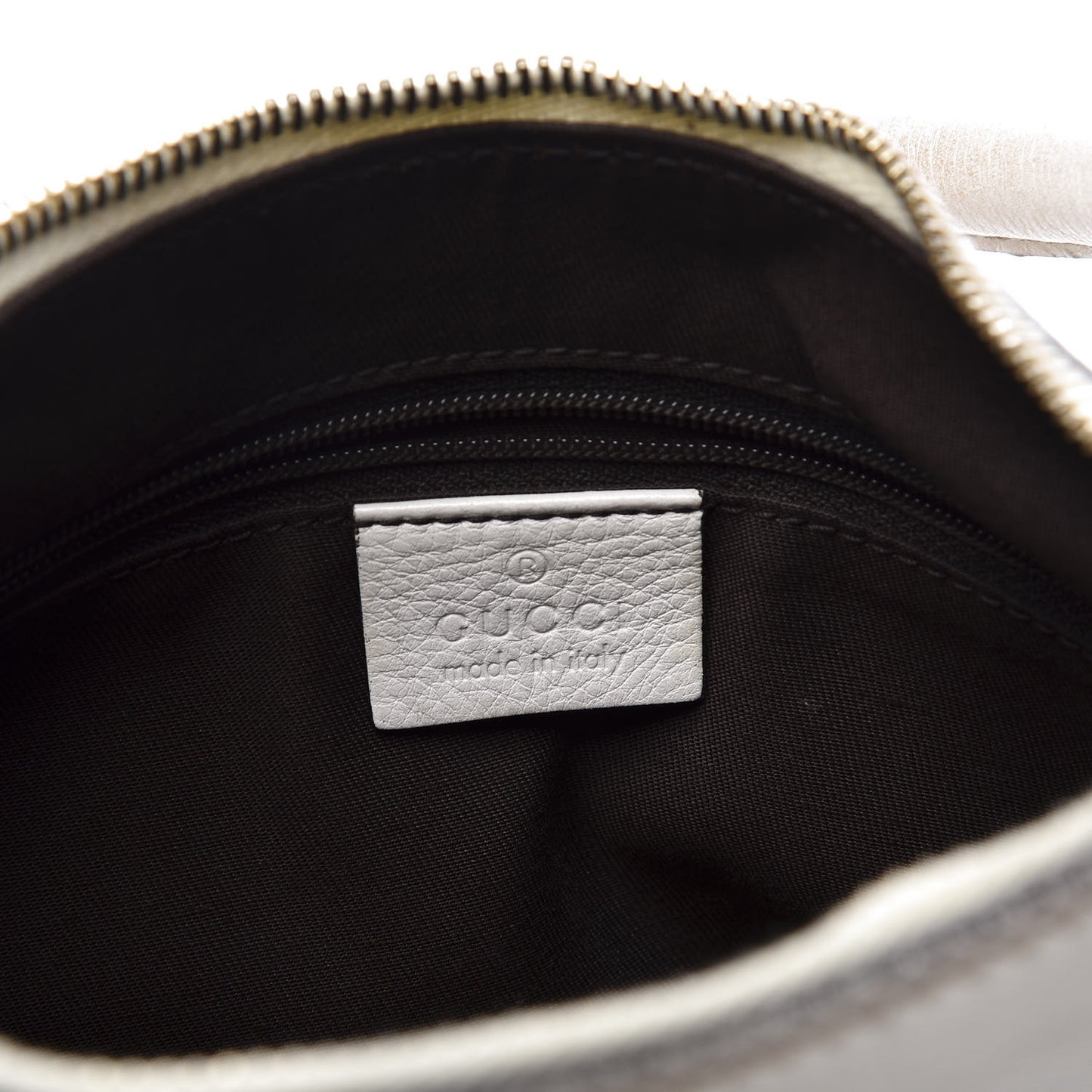 Monogram Medium D Gold Ring Hobo White
