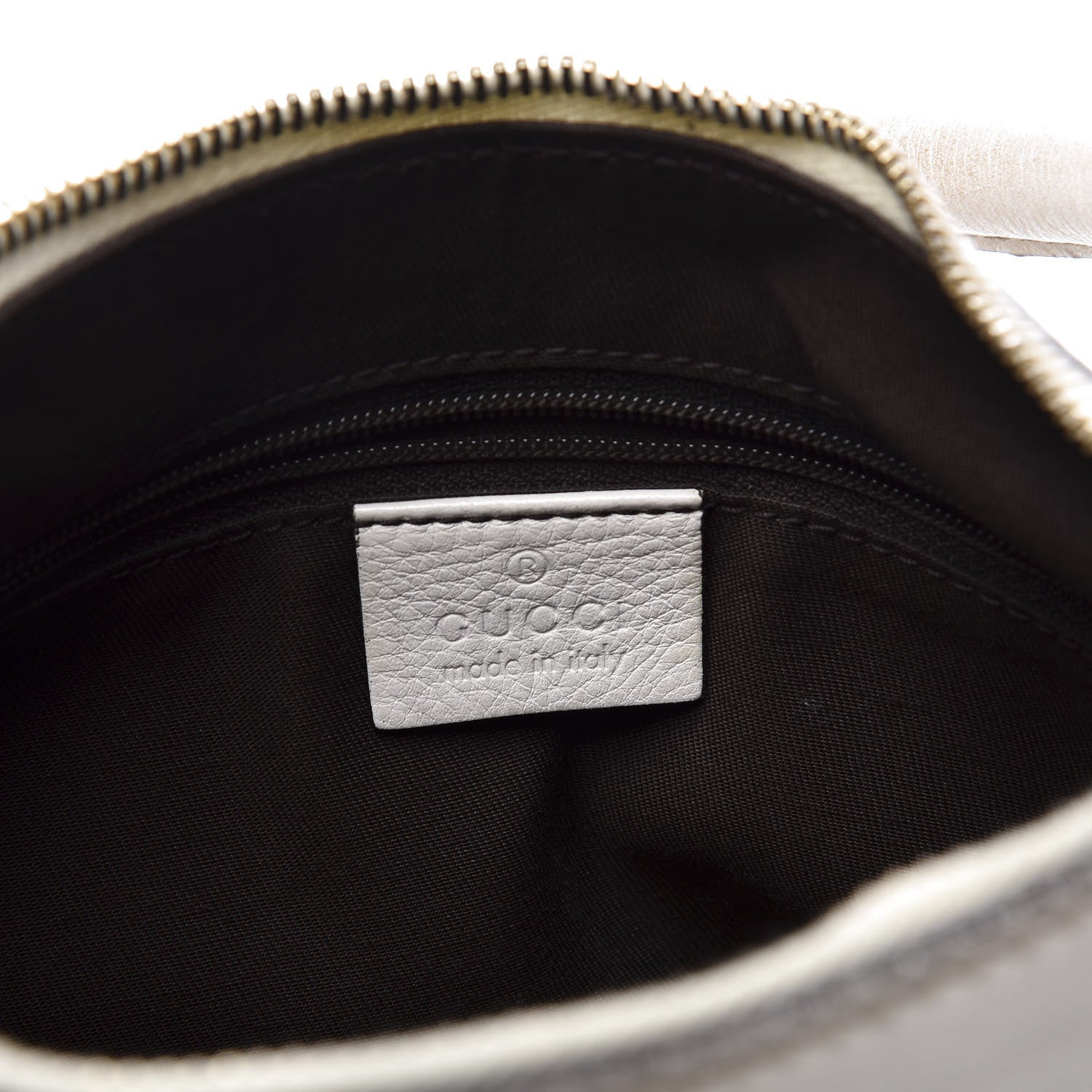 Gucci Monogram Medium D Gold Ring Hobo White 7 of 11
