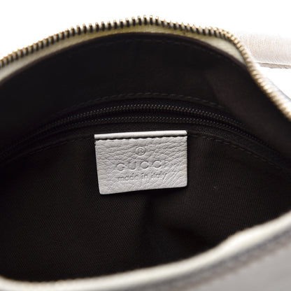 Gucci Monogram Medium D Gold Ring Hobo White 7 of 11