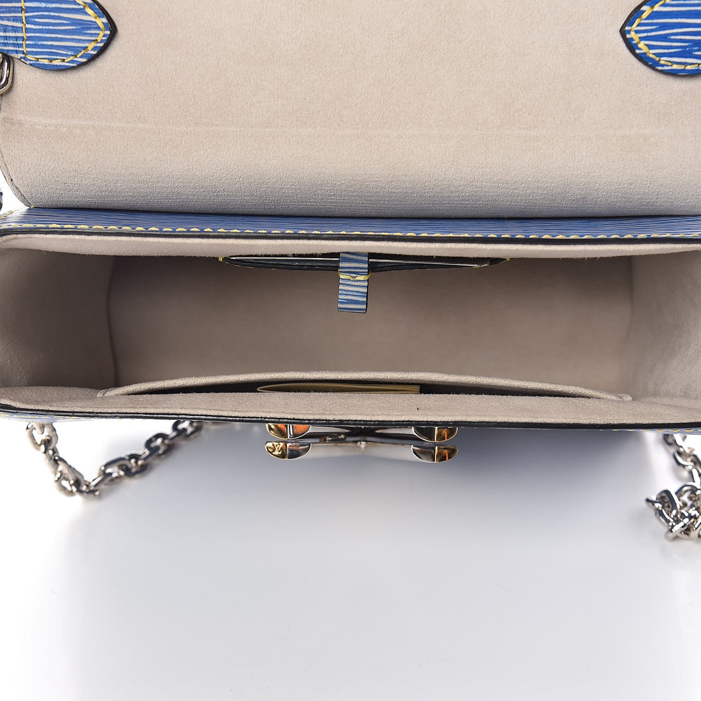 Epi Twist Shoulder Bag MM Denim Light
