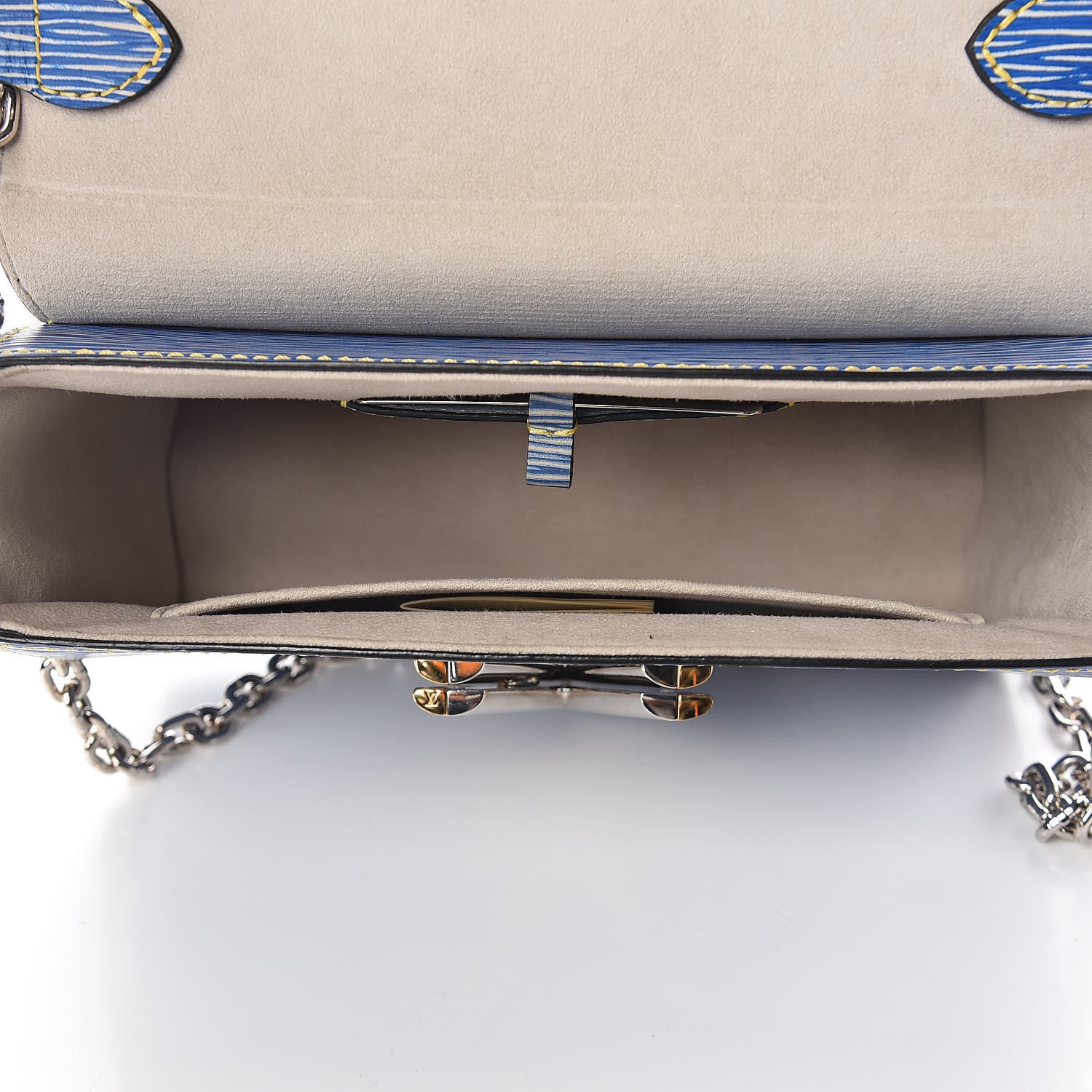 Louis Vuitton Epi Twist Shoulder Bag MM Denim Light 5 of 10