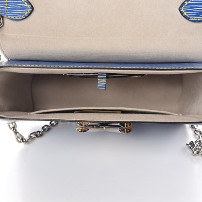 Louis Vuitton Epi Twist Shoulder Bag MM Denim Light 5 of 10