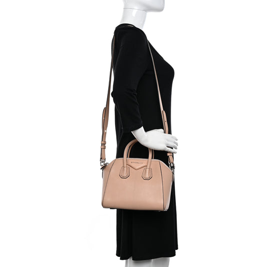 Sugar Goatskin Mini Antigona Powder