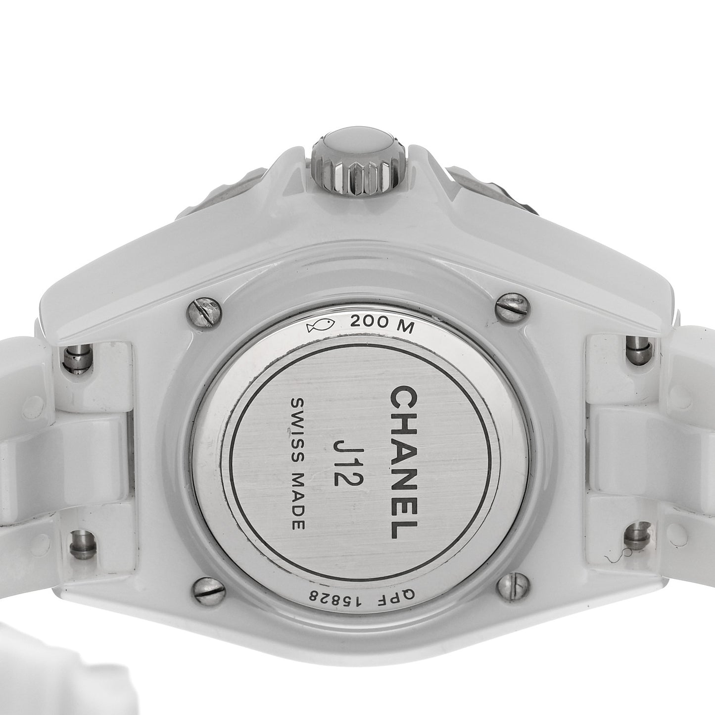 Stainless Steel Ceramic 33mm J12 Quartz Watch White