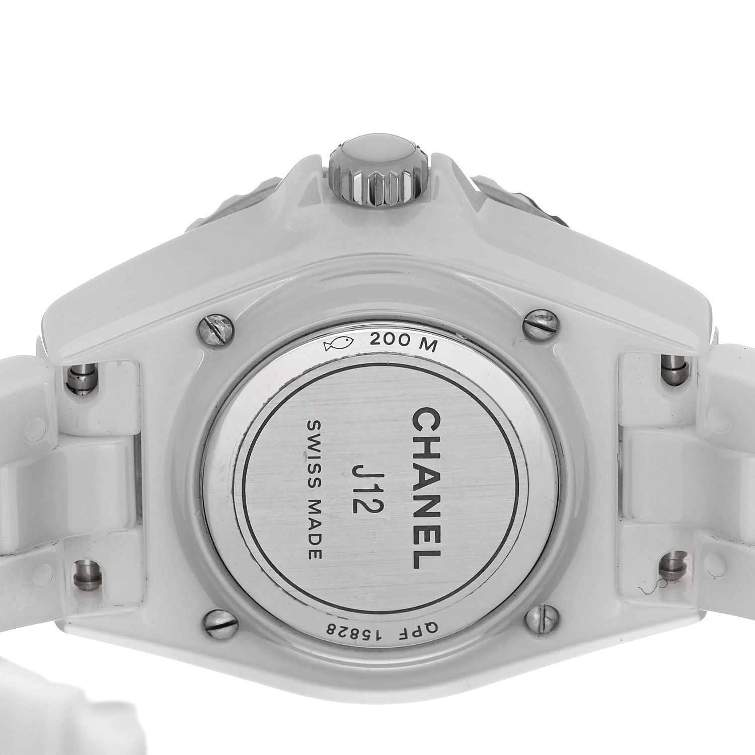 Chanel Stainless Steel Ceramic 33mm J12 Quartz Watch White 4 of 5