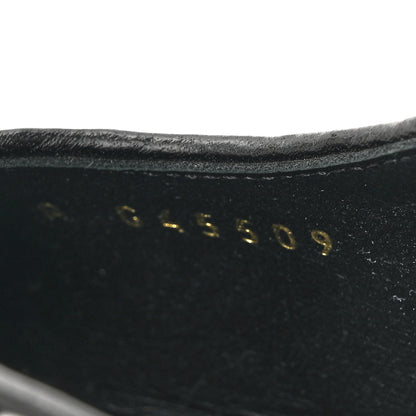 Chanel Tweed Sequins Goatskin Cap Toe CC Slingback Pumps 37 Black White Gold 10 of 10