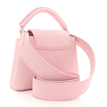 Louis Vuitton Taurillon Marble Capucines Mini Pink 3 of 9