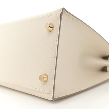 Hermes Epsom Kelly Sellier 28 Craie 10 of 11