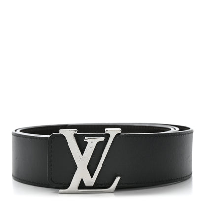 Louis Vuitton Calfskin 40mm LV Initiales Reversible Belt 100 40 Navy 100/40 Black Dark Brown 1 of 6