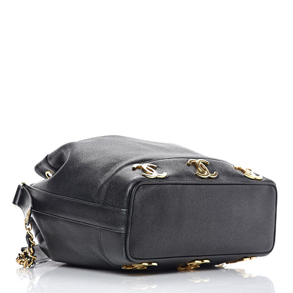 Chanel Caviar CC Drawstring Shoulder Bag Black 5 of 13